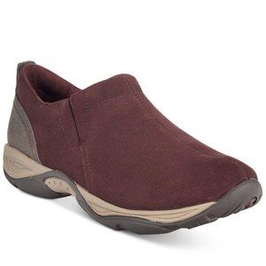 EASY SPIRIT Plum Suede Walking Slip-Ons 'Eveline' Explore 24 athleisure Comfort